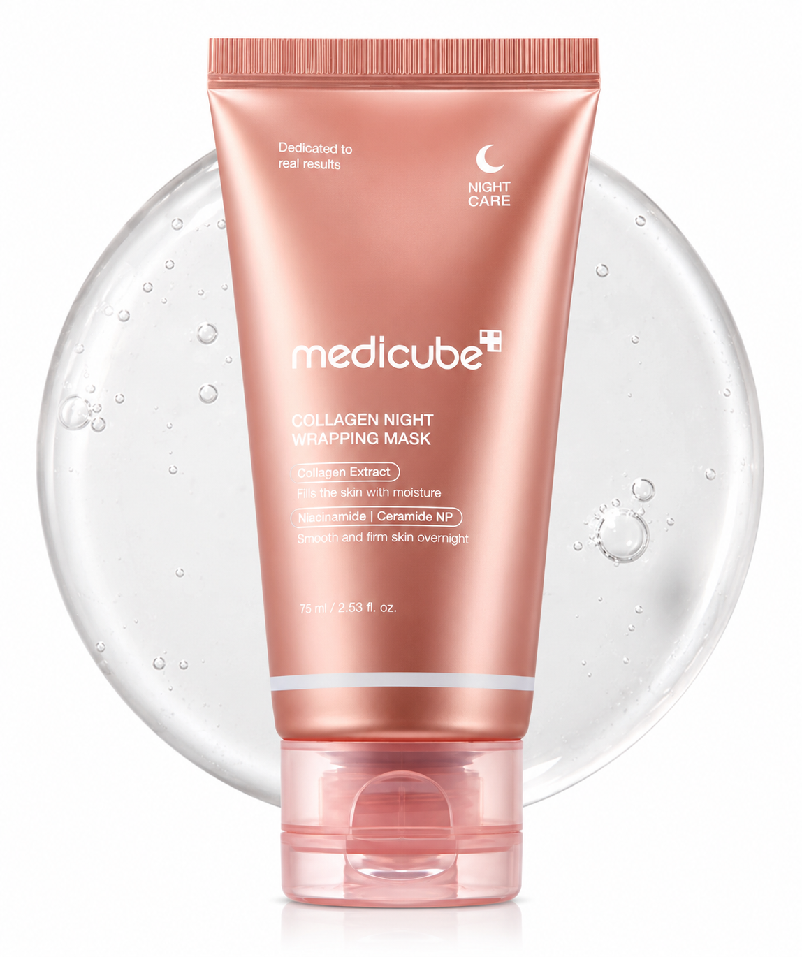 COLLAGEN NIGHT WRAPPING MASK Medicube Masque de Nuit au Collagène 75 ml – Image 1